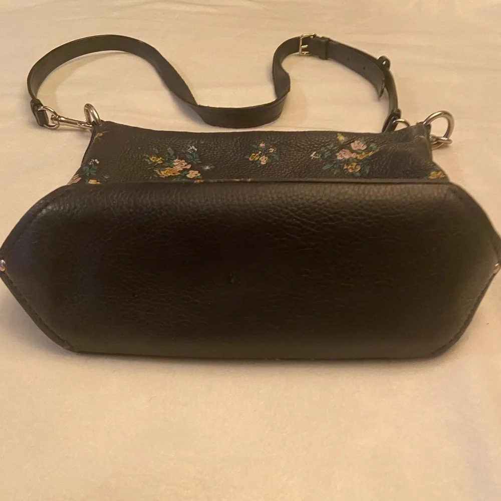Coach Mini Abby Duffle With Rose Bouquet Print Midnight Dark Blue # 91022